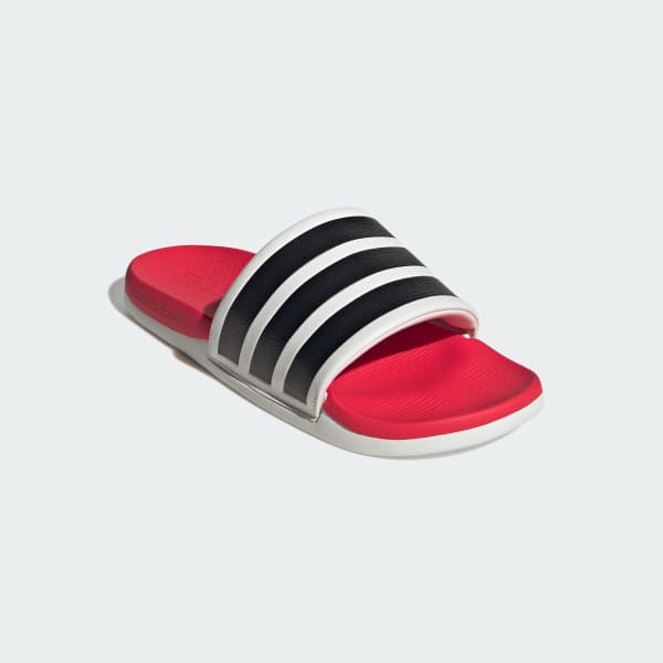White ADILETTE COMFORT 2.0 SLIDES