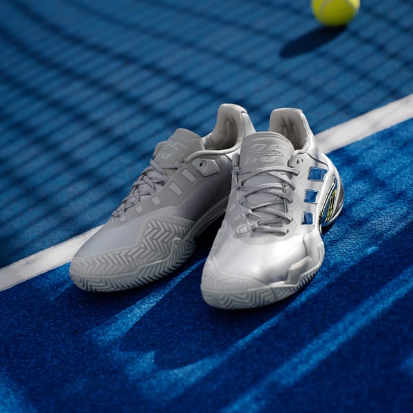 adidas Barricade 13 Silver Edition Tennis Shoes - Silver