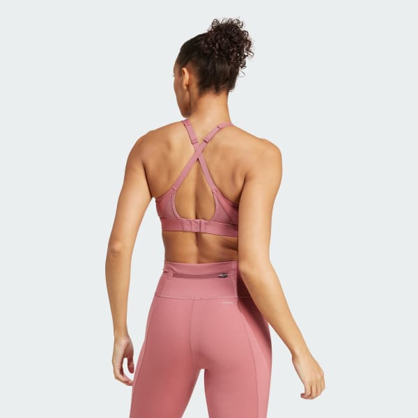 Pink Ultimateadidas Run Medium-Support Bra
