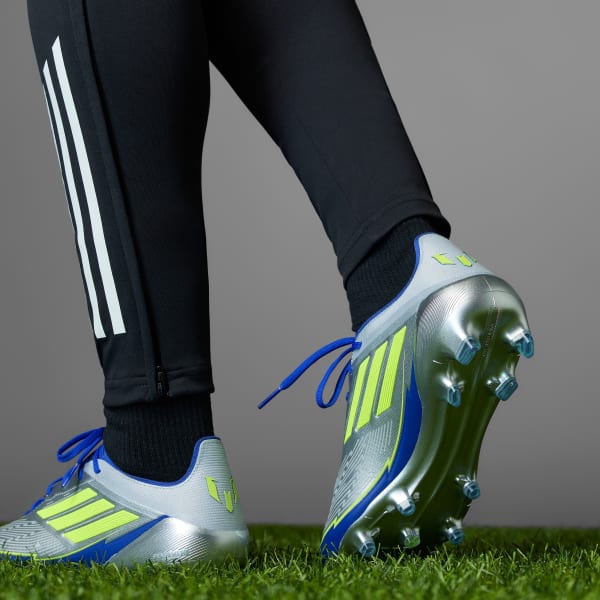 Chaussure F50 Elite Messi Terrain souple - Argent adidas