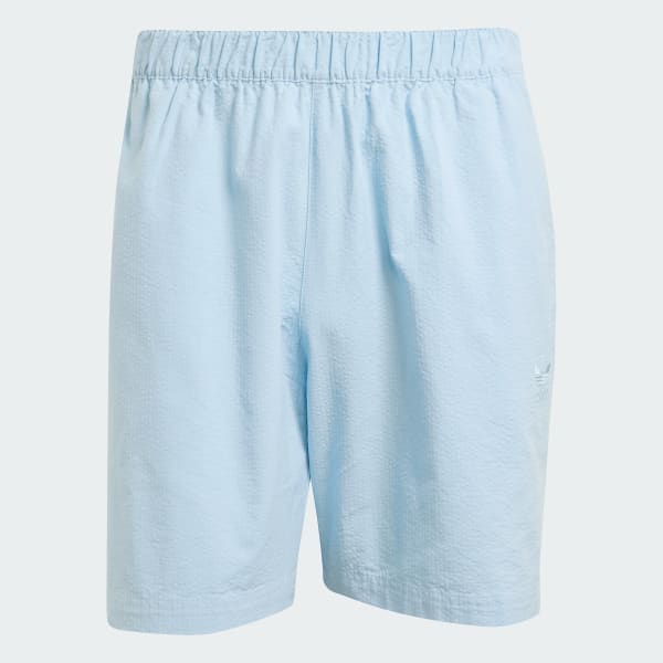 Blue Essentials Seersucker Shorts