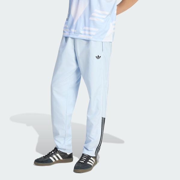 Blue HALF STRIPES TRACK PANTS