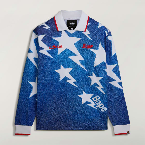 adidas LSL STAR JERSEY BAPE® - Blue | Free Shipping with adiClub