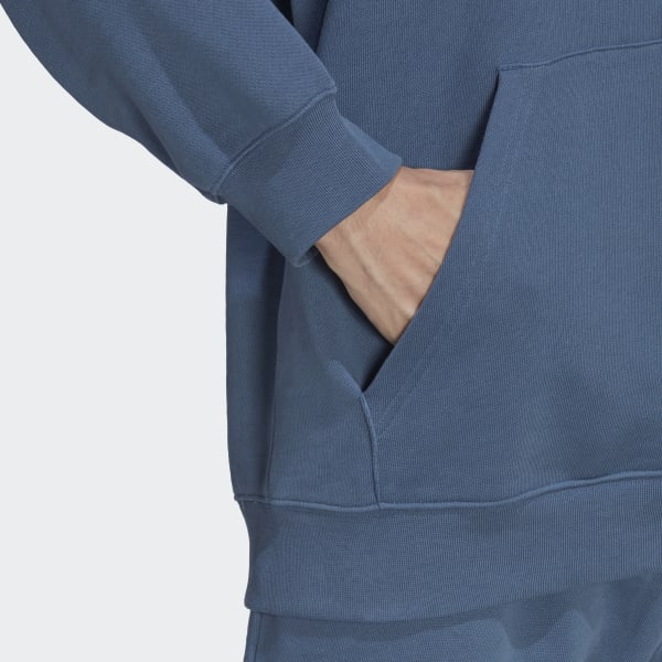 Bleu Sweat-shirt à capuche adidas Rekive L9805