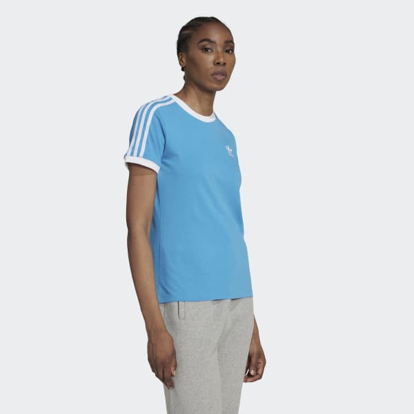 Blue Adicolor Classics 3-Stripes Tee