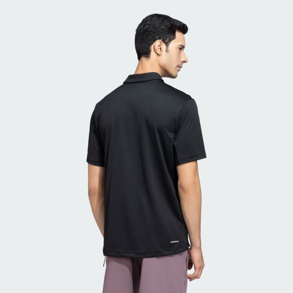 Black Club Tennis Polo Shirt