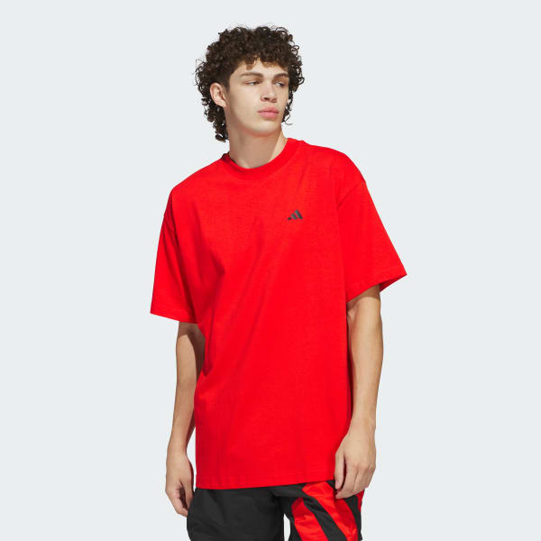 Rojo Remera Anthony Edwards Seasonal Logo
