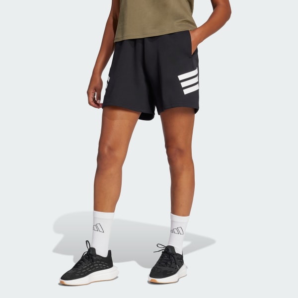 Zwart Future Icons 3-Stripes Short