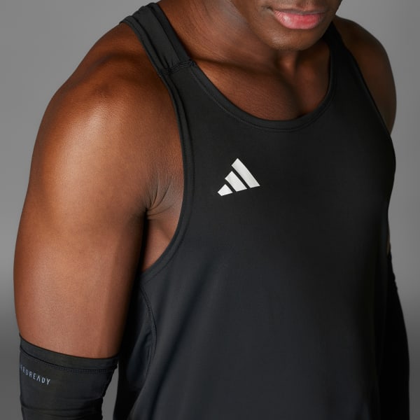 Negro Playera Sin Mangas Adizero Running Essentials