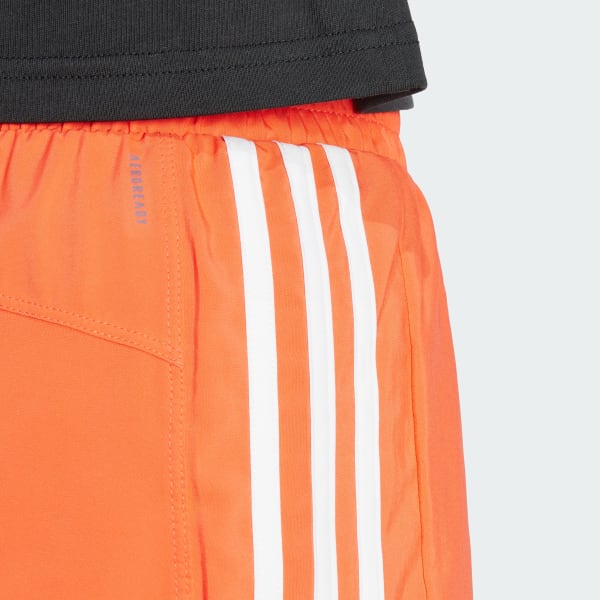 adidas Pacer Training 3 Stripes Woven High Rise Shorts Orange adidas Thailand