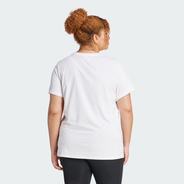 White Designed for Training Tee (Plus Size)