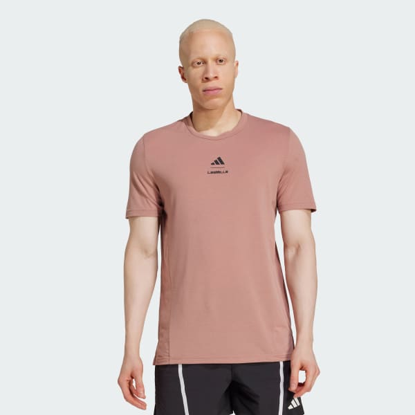 m*i様 adidas ピンク ストライプ Tシャツ M adidas 3 STRIPES BABY TEE TRUPNK（アディダス スリー