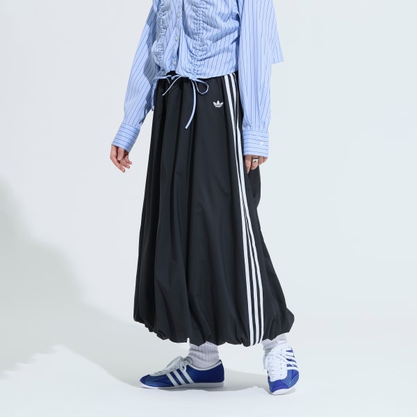 ブラック バルーン ロング スカート