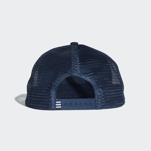 Adidas trefoil trucker cap blue hotsell