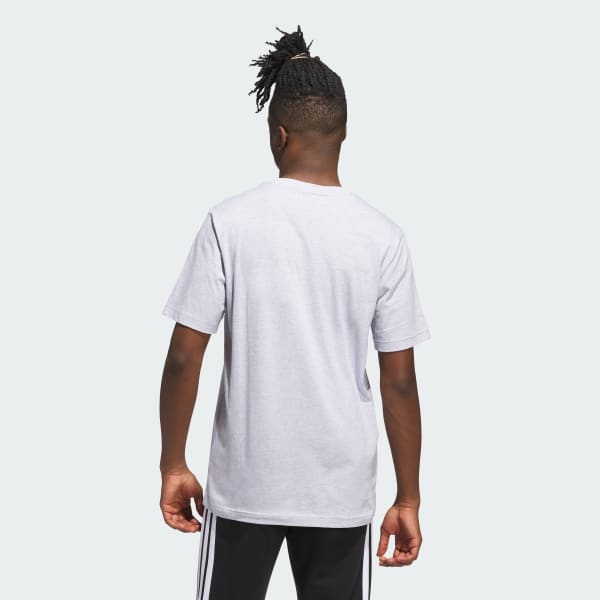 Gra Varsity Crest Graphic T-skjorte