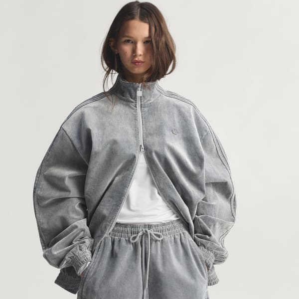 Brushed Twill Oversized Firebird Track Jacket