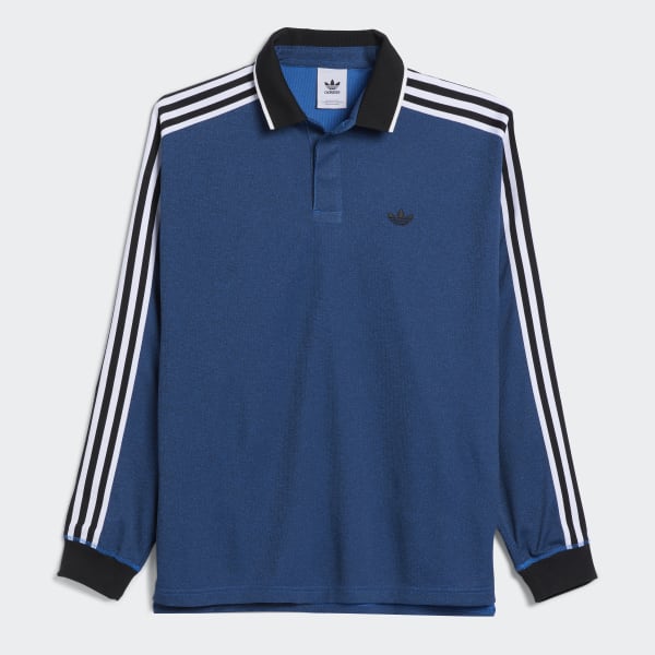 adidas Long Sleeve Polo Jersey (Gender Neutral) - Blue | adidas UK