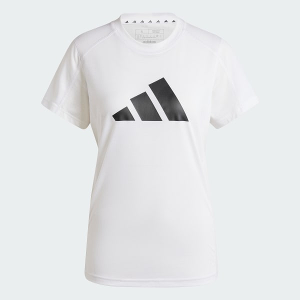 Blanco Playera de Entrenamiento Train Essentials Big Performance Logo