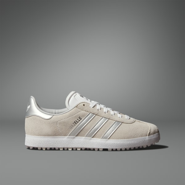 Branco Sapatilhas de Golfe Sem Bicos Gazelle