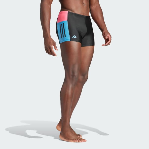 Black adidas Colorblock 3-Stripes Swim Boxers
