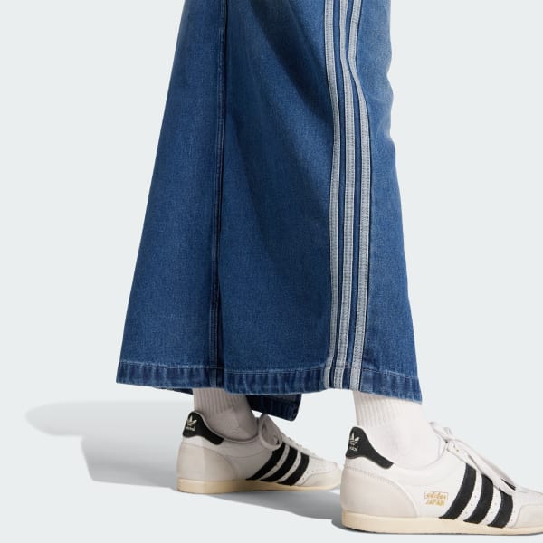 国内発送【adidas】3ストライプ デニム ペンシルスカート アディダス アディカラー スリーストライプス デニム ペンシル