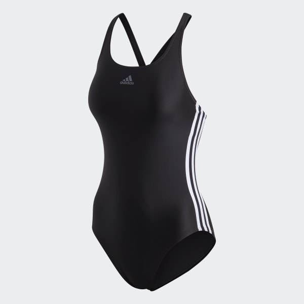 Black 3-Stripes Swimsuit GLV35