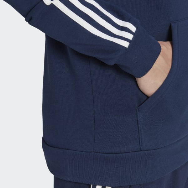 Niebieski Adicolor Classics 3-Stripes Hoodie