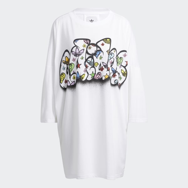 Hvid Jeremy Scott T-shirt-kjole