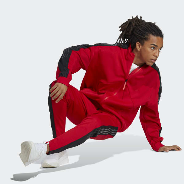 Adidas red jogging store suit