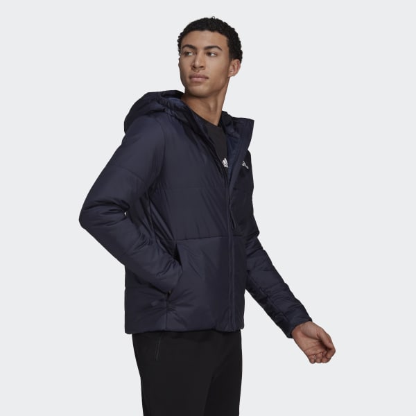 Blauw BSC 3-Stripes Insulated Capuchonjack DVN72