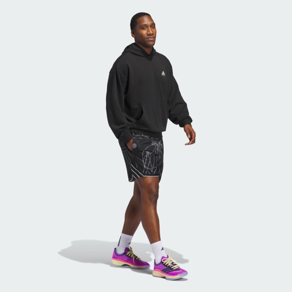 Black adidas Crazy Lite Allover Print Shorts