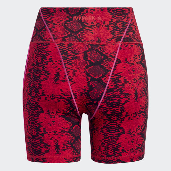adidas Allover Print Short Tights Red adidas Singapore