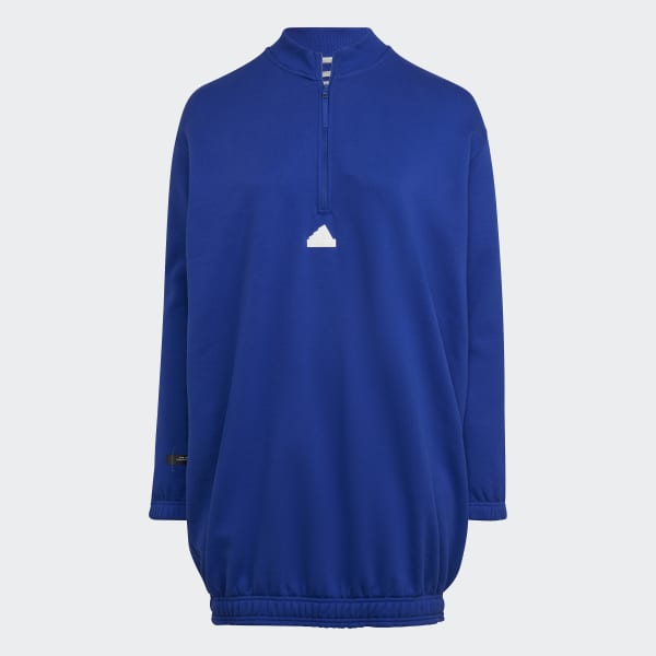 modrá Šaty Half-Zip Sweater (plus size)