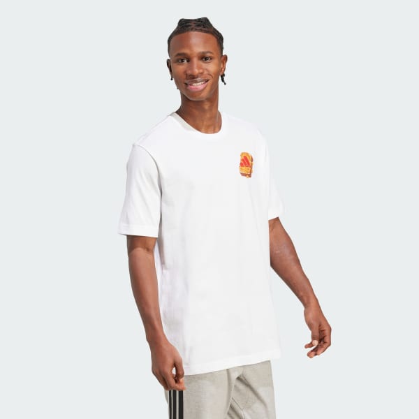 Blanco Polo graphic de mantequilla de maní y mermelada