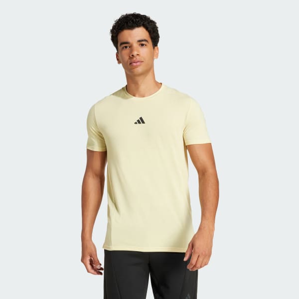Yellow Designed for Training Workout Tee