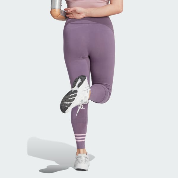 Morado Licras Largas Adicolor Neuclassics Pretina Alta