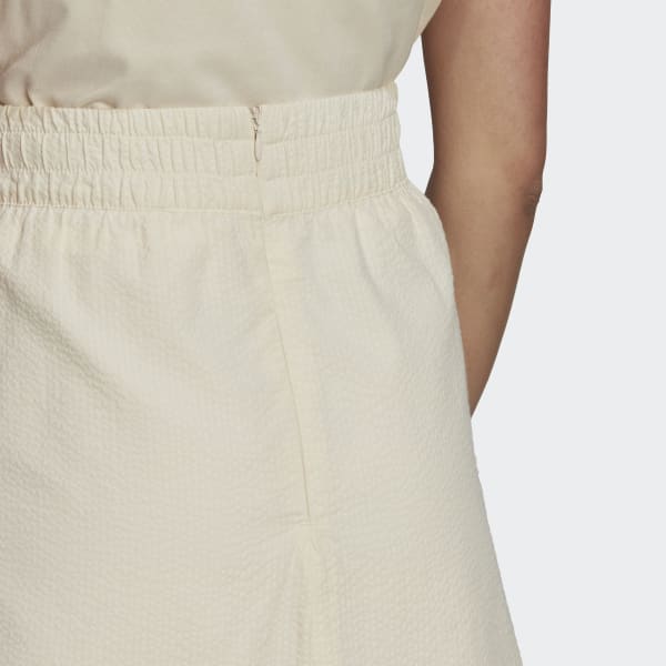 Beige POPLIN SKIRT ZG998