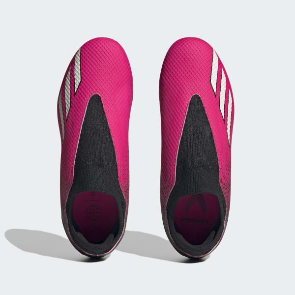 Pink X Speedportal.3 Laceless Firm Ground støvler
