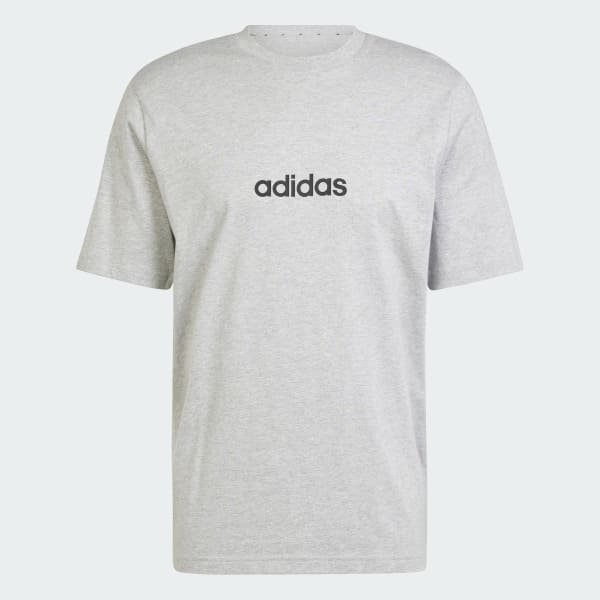 Gris Playera Essentials Linear Single Jersey