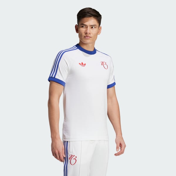 White Jude Bellingham 3-Stripes T-Shirt