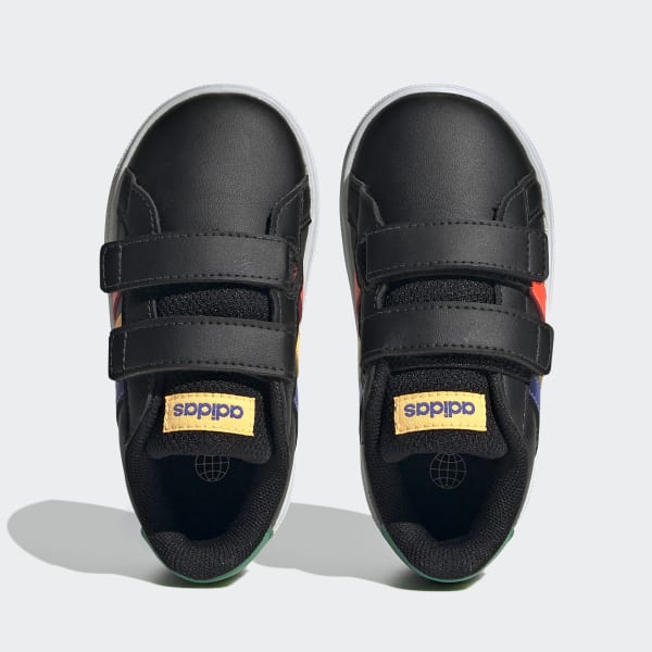 Preto Tênis Velcro Grand Court Lifestyle