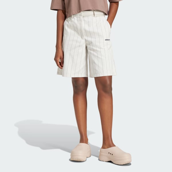 Blanco Shorts Pinstripe