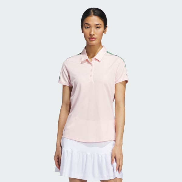 Pink Ultimate365 Printed Polo