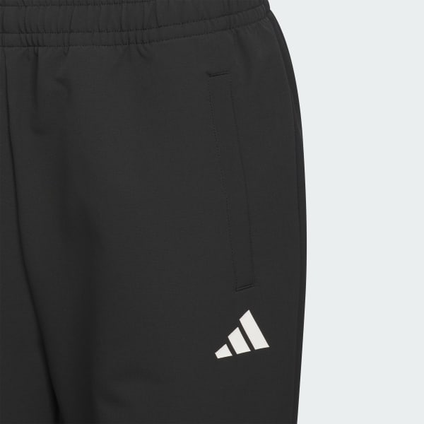 Black 스포츠웨어 우븐 소프트쉘 웜 팬츠 키즈