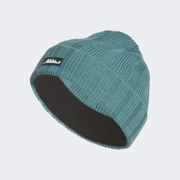 Verde Gorro de punto de canalé