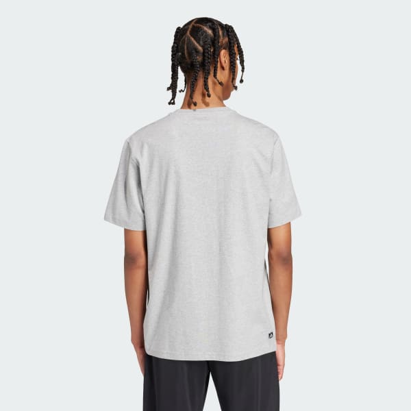 Grey Remoji Pocket Graphic T-Shirt