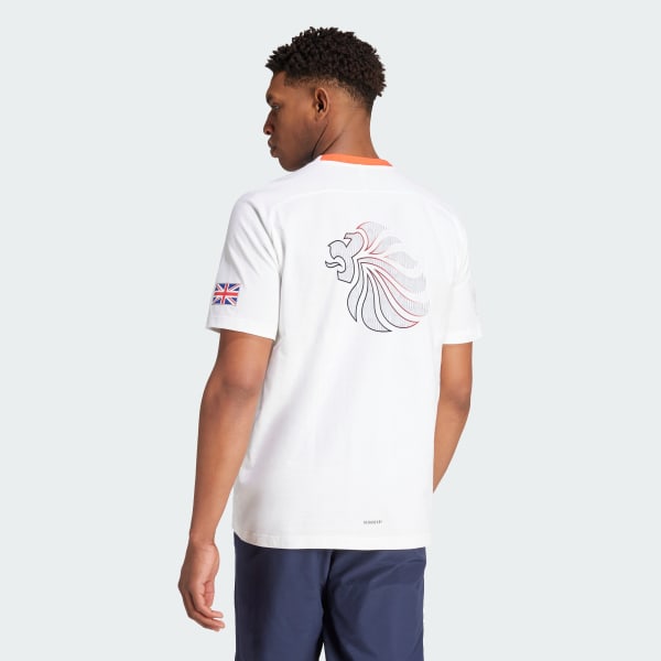 Branco T-shirt Z.N.E. Team GB