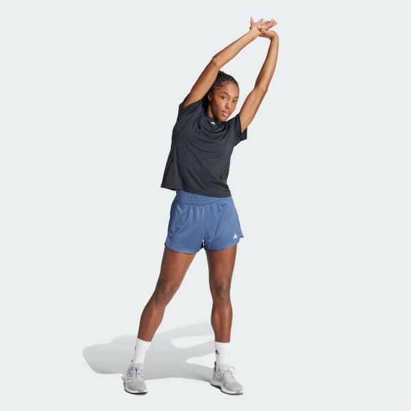 Blue Pacer Essentials Knit High-Rise Shorts