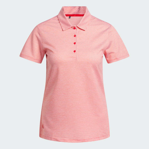 Merah Polo Shirt Lengan Pendek Ottoman Wanita