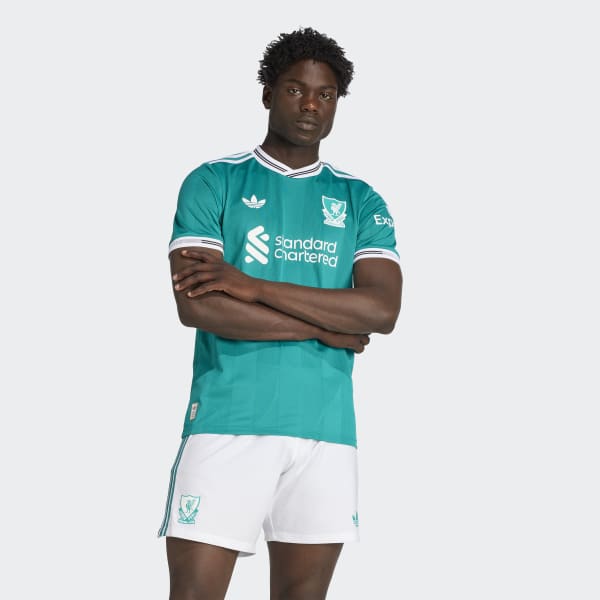adidas Liverpool FC 25/26 Third Authentic Jersey - Green | Free